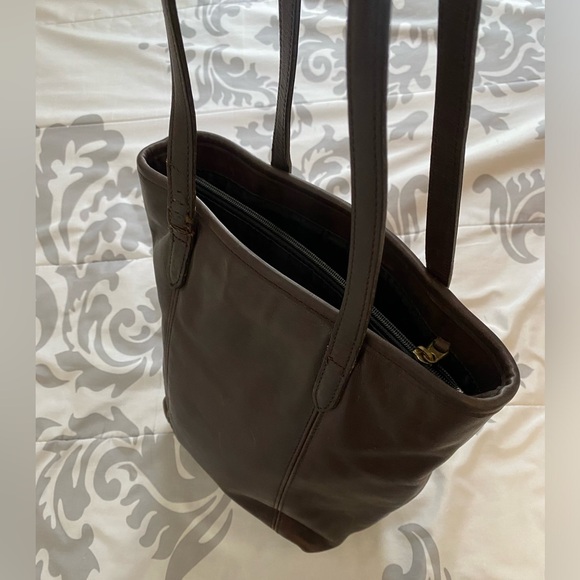 Vintage Coach Legacy Lunch Tote Shopper L8P-9077 Mahogany Leather - Picture 5 of 11